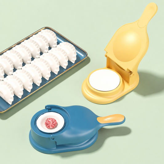 2-in-1 Dumpling Maker & Dough Press – Perfect Dumplings in Seconds