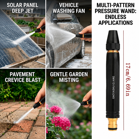 3-in-1 High Pressure Water Nozzle | Car Wash, Garden & Home