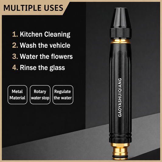 3-in-1 High Pressure Water Nozzle | Car Wash, Garden & Home