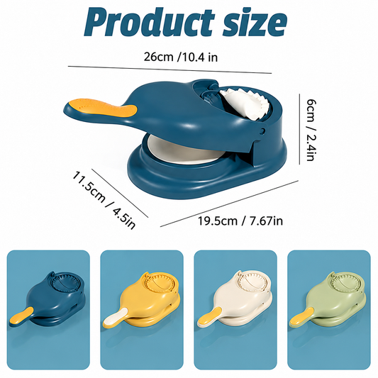 2-in-1 Dumpling Maker & Dough Press – Perfect Dumplings in Seconds