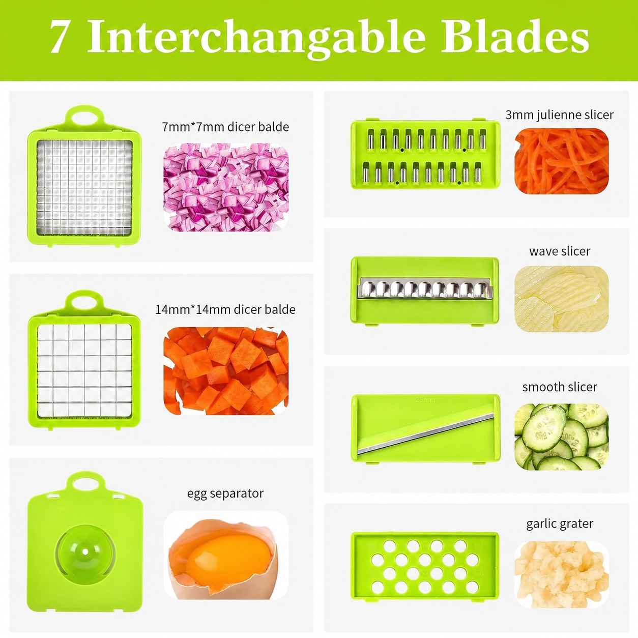 Multifunctional Vegetable Cutter & Grater | 16-in-1 Kitchen Chopper